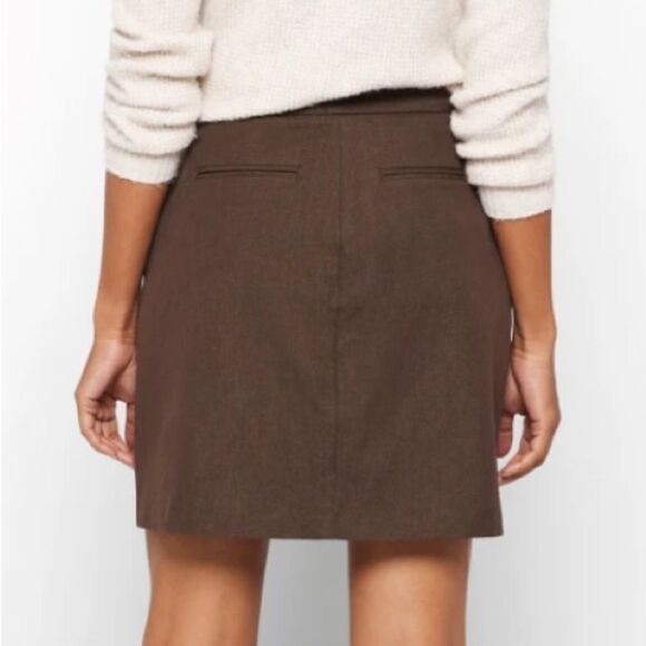 41 HAWTHORN Samantha Twill Skirt Brown 8 NWT Stitch Fix - Picture 2 of 7